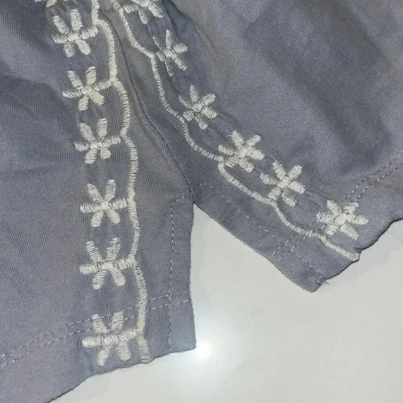Soft Surroundings Short Sleeves Embroidered Blouse Size XS (fits larger) - Picture 8 of 8